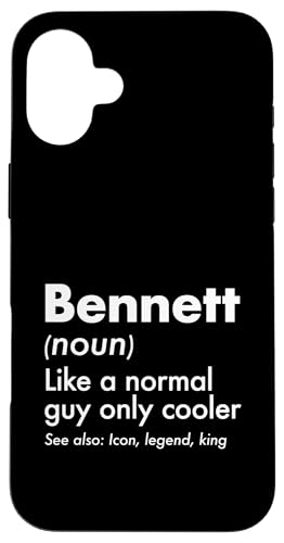 Bennett Like A Normal Guy Only Cooler Legend King �t�@�[�X�g�l�[�� �X�}�z�P�[�X iPhone 16 Plus �p