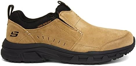 Skechers Men's Oak Canyon Slip-on Sneaker Loafer, Brown/Black, 8 | Image 1