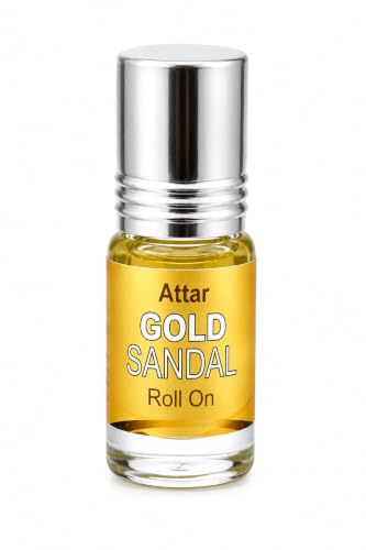 Image of Formless Gold Sandal 3ml Attar Unisex - Premium Sandalwood Fragrance Oil, Long Lasting Alcohol-Free Perfume, Smooth Woody Scent, Pocket Size Roll-On, Travel Friendly Daily Wear & Special Occasions
