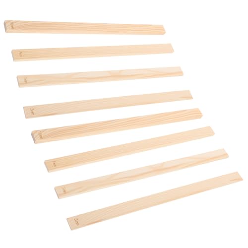 Homoyoyo 8pcs Pottery Rolling Guide Strips Ceramic Clay Plate Guide Strip Wooden Mud Stick for Clay Slab Rolling Pottery Tool