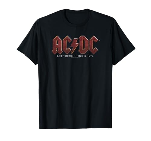 AC/DC Let There Be Rock 1977 Titeltext T-Shirt