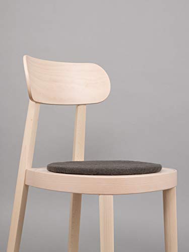 myfelt Kuno Flat Felt Round Seat Pad 36cm, Charcoal, 36 cm - Image 3