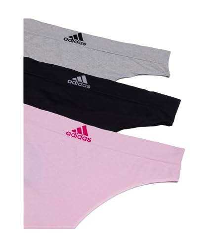 Image of adidas womens Seamless Thong Underwear 3-pack