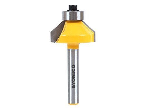 YONICO Chamfer Router Bits Edge Forming 45 Degree 1/4-Inch Shank 13104q