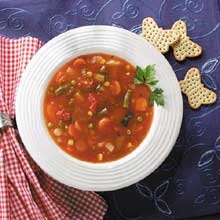 Campbells Frozen Condensed Vegetarian Garden Vegetable Soup - 4 lb. tray, 3 per case
