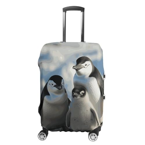 NWTRJ Penguin Parents & Chicks Luggage Cover 19-32in S