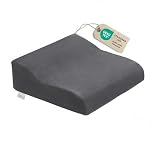 Bodyprotect Aufstehhilfe Sitzerhöhung 40 x 40 x 13 cm, Anti-Rutsch, festes Sitzkissen, Ökotex 100, Waschbar, grau, Made in EU, grau