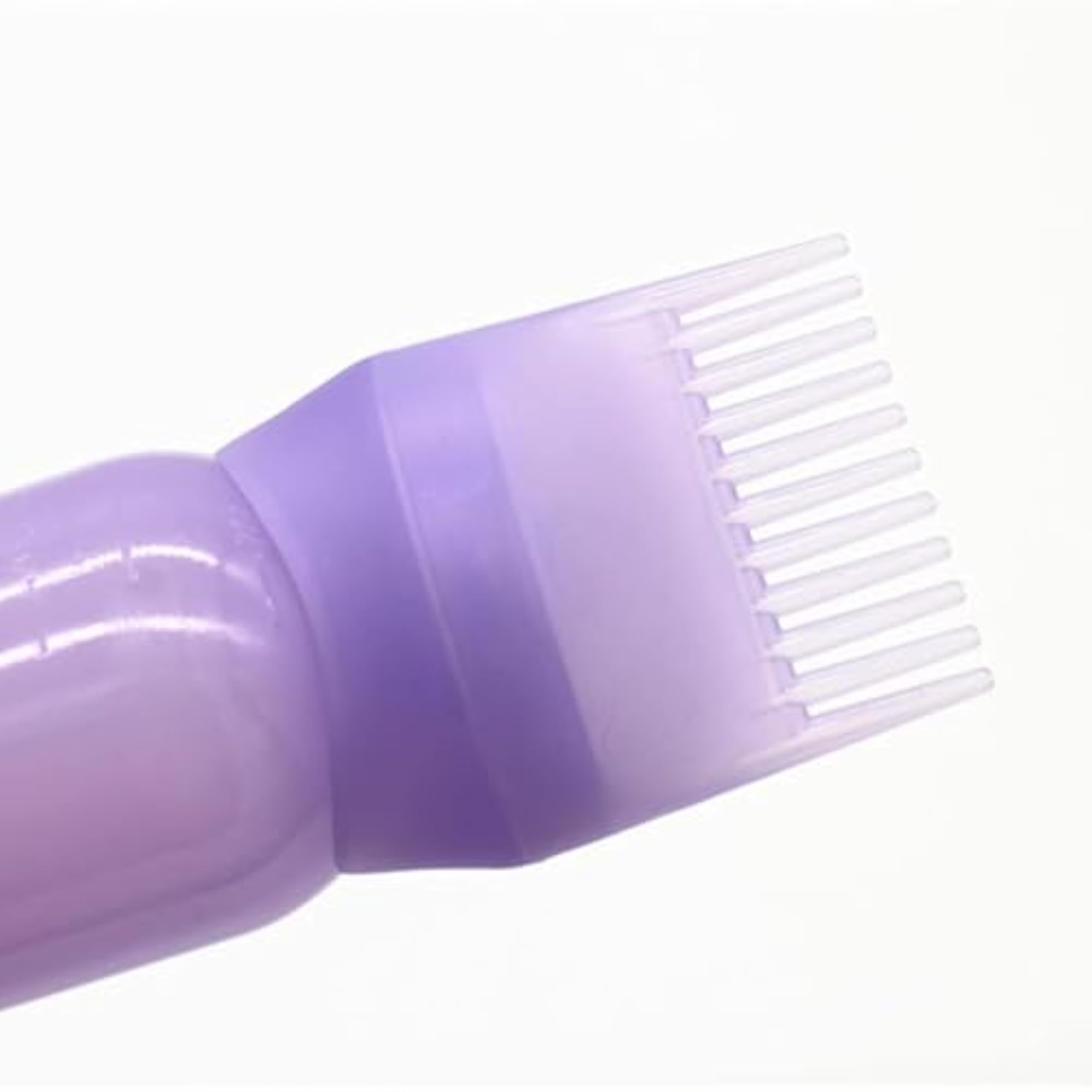 Root Comb Applicator Bottle for Hair Dye, Pink
