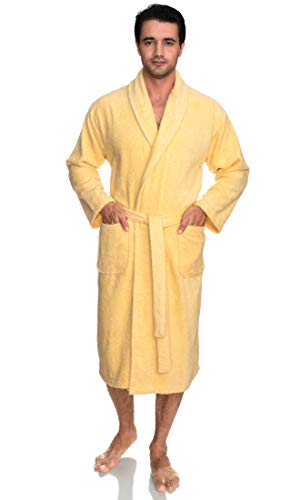 TowelSelections Mens Robe 100% Cotton Terry Cloth Towel Bathrobe Luxury Soft Shawl Bath Robe for Men3