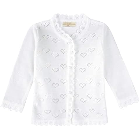 Lilax Baby Girls' Hearts Knit Cardigan Cover