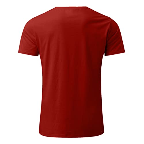 Father's Day Shirts For Men, Tshirts Shirts For Men Casual Letter Printing Graphic T-Shirt Crew Neck Short Sleeve Muscle Tees #TOP4