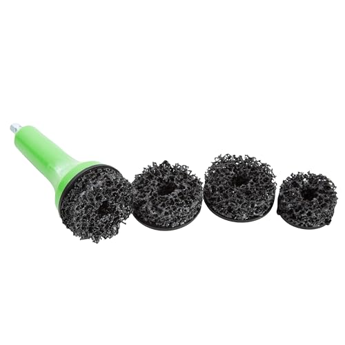 OEMTOOLS 24686 Brake Hub Resurfacing Tool with Pads Drill Powered Wheel Hub Cleaning Tool Removes Rust from Wheel Studs and Rotors for Cars Trucks and SUVs