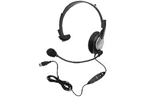 Andrea for Nuance Dragon NaturallySpeaking Headset with Noise-Canceling Boom Microphone