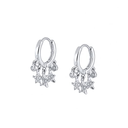 Boucles d'oreilles argent LAMGUL WaQiH ornées de fins zircons ronds
