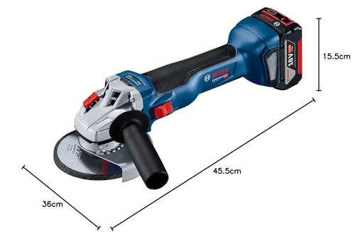 Bosch Professional 18V System Akku Winkelschleifer GWS 18V-10 (Scheiben-Ø: 125mm, inkl....