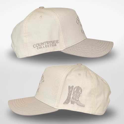 Image of Vintage Western Trucker Hat | Men & Women | Country Cute Caps for Cowgirls Cowboys | Camo Denim Embroidered Cotton | Snapback