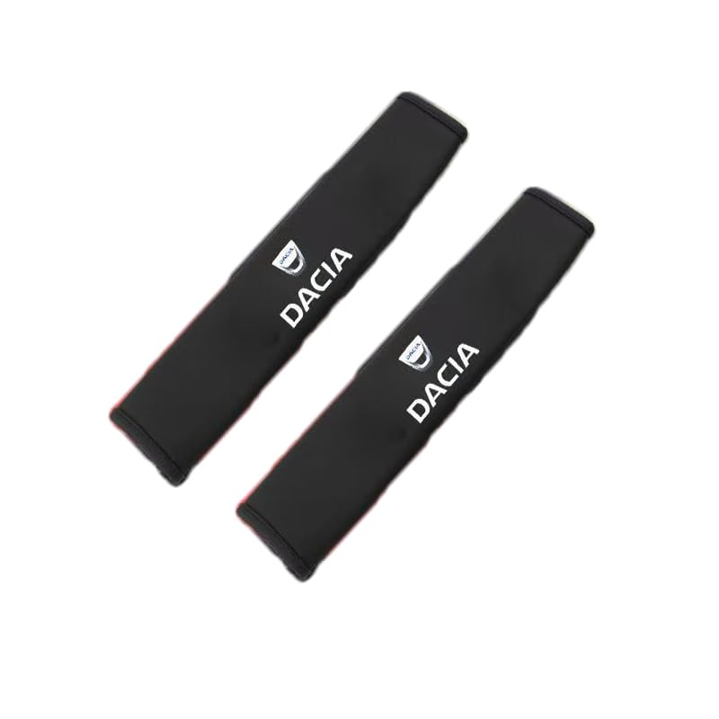 2PCS Car Seat Belt Pads Cover for Dacia Renault Duster 2018-2021, Seatbelt Strap Cover Vehicle Shoulder Pad Cushions Safety Belt Protect Car Interior Accessories,Black