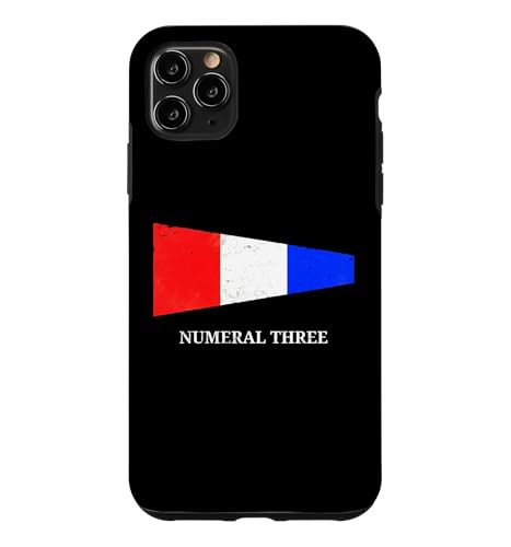 ICS Maritime Signal Flag Numeral Three Case for iPhone 11 Pro Max