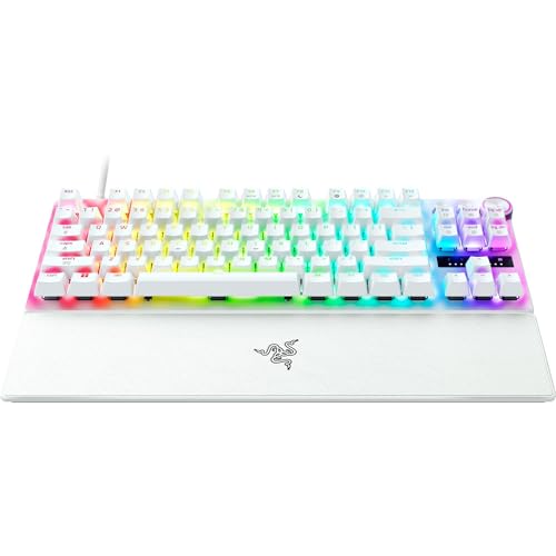 Huntsman V3 Pro Tenkeyless 8KHz - TKL PC Tastiera meccanica da gioco - 8KHz HyperPolling - Switch ottici analogici - regolabile 0,1-4,0mm - Snap Tap - Rapid Trigger - QWERTY US Layout | Bianco - Tastiera gaming - Immagine 14