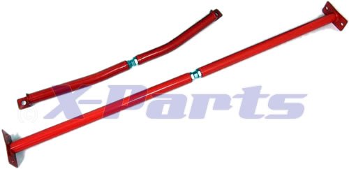 1057002 Stahl-​Domstreben Kit 3-Teilig Rot Pulverbeschichtet eintragungsfrei Vorder- und Hinterachse für A3 8L / 1M 1U 1J SDSKITG4