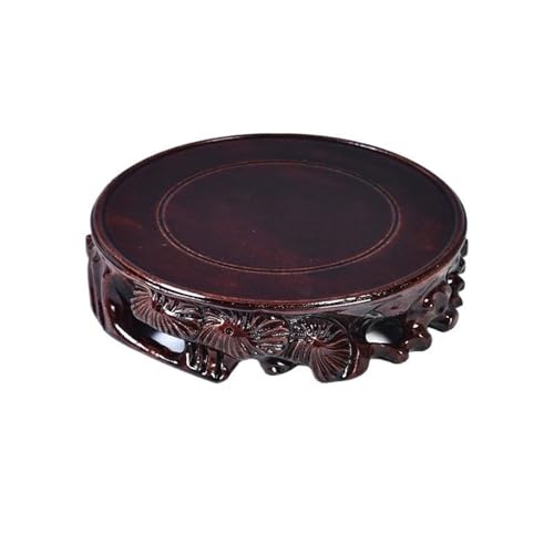 Support pour Bonsaï en bois sculpté : socle artisanal pour vase haut de gamme