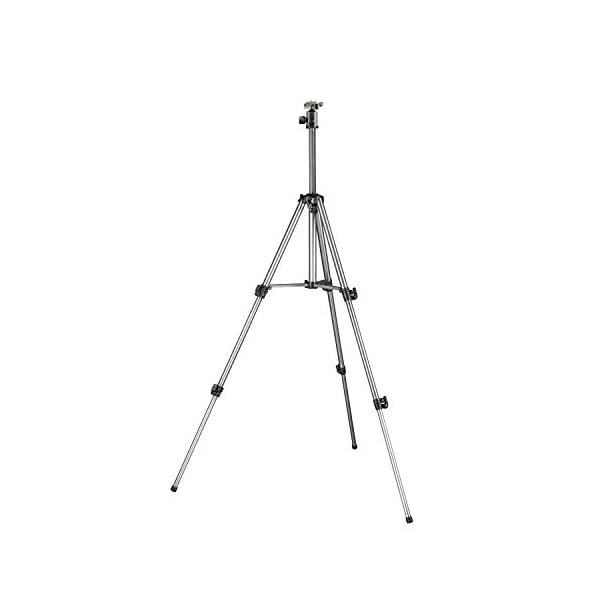 Mantona Basic Fortis 147S Fotostativ –stabiles Aluminium Dreibein Stativ mit Kugelkopf und Smartphone Halter, Höhe 47… – Bild 5