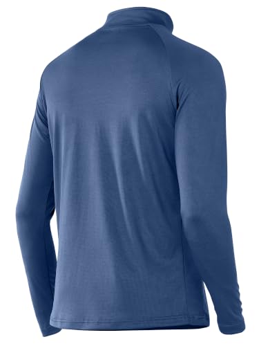 Image of NORTHYARD Men's Quarter Zip Pullover Athletic Running Shirt Long Sleeve | 1 /4 Zip Top, Quick Dry Lightweight, Moisture Wicking Breathable, Reflective Strips, Performance Workout Gym, Hiking Sports