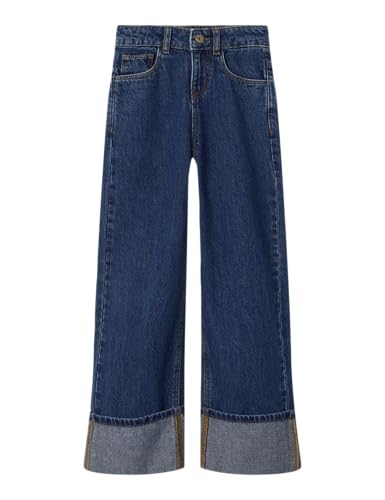 Jeans Wide NAME IT Nkfrose Bleu foncé Denim 122 pour Fille
