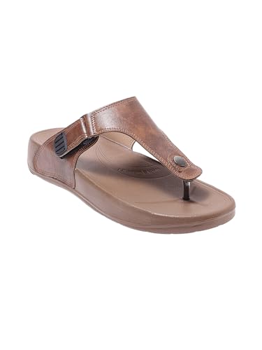 Image of WELCOME Soft Men's Slippers with Cushion FootBed for Adult | Comfortable & Light Weight | Stylish & Anti-Skid | Waterproof & Regular Flip Flops for Gents /Boys