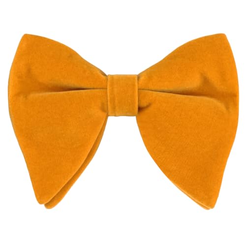 Image of Alizeal Velvet Pre-tied Adjustable Bow Tie for Men Oversize Formal Solid Tuxedo Bowtie