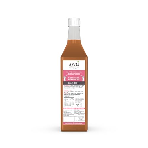 Image of Swa Artisanal Ready To Mix Flavored Mocktail and Cocktail Syrup (Guava Chilli)