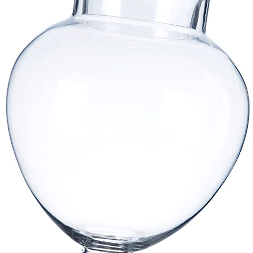 Diamond Star Clear Glass Apothecary Jars, Candy Buffet Display, Elegant Storage Jar, Decorative Wedding Candy Organizer Canisters (Height: 15.5" Body: 6.5)