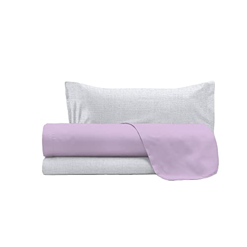 B-CL-TC-1P-04-lilla Bed set 100% Cotton TRENDY CHIC, Single, Lilac - Image 3