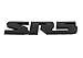 WindCar SR5 Emblem V6 SR5 Trunk Back Decal Metal Sticker Badge for Toyota Tacoma Tundra (Black - 2pcs)