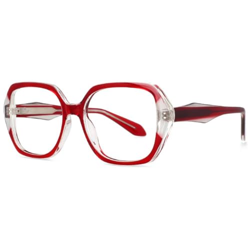 Lunettes œil de chat vintage femme monture large plastique légère sans douleur