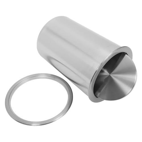 Caneca de basura embutida de acero inoxidable con tapa de péndulo
