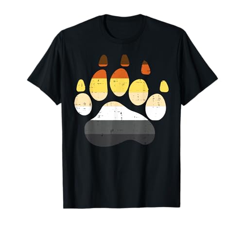 Gay bear flag grizzly paw lgbt gay pride men equality t-shirt