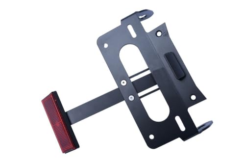 avdb-Moto Support de Plaque AVDB Compatible avec Ducati Monster 1200 /S M1200 2014-2016, Monster 821 /Strip/Dark M821 2014-2017 avec Catadioptre