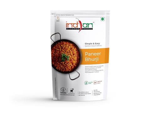 Image of Indian Kitchen Foods Jain (No Onion & Garlic) Paneer Bhurji - Freeze Dried, Gluten-Free, Ready-to Eat Indian Vegetarian Meal