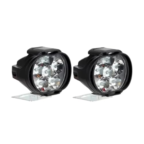 Faros de carretera moto LED de 12V impermeables para luces antiniebla