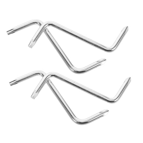 TOPBATHY 4pezzi Cacciavite Doppia Testa Offset in Cromo-vanadio Per Parafanghi Auto e Spazi Ristretti Design Ad Angolo Retto Forma Di z Set Di Cacciaviti