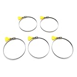Big Horn 11741PK 4-Inch Key Hose Clamp, 5-Pack, Colors may vary