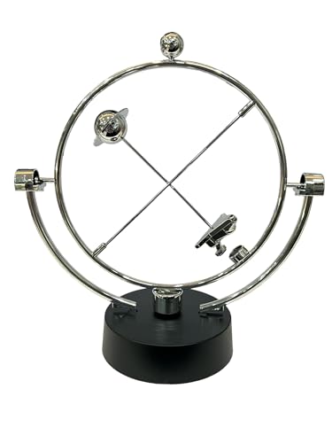 Image of AUGEN Balancing Pendulum Durable Metal Innovative Stress Relief Toy Kinetic Orbital Art for Home Office Desktop Gift Decoration (1 Piece, 7597D2)