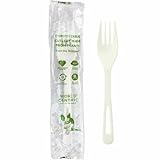 World Centric FO-PS-I Disposable Forks, 750 count, white