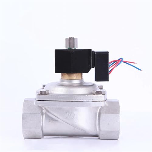 Électrovanne normalement ouverte 2 pouces LED 120V inox Viton - 2