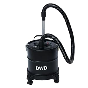 DWD Ash Vacuum Cleaner 1200W 18Ltr Bagless with HEPA filter & Cover Debri Dust Fireplaces, Grills, BBQ, Wood Burner Stoves, Car Home Workshop Blower Function,4.5m Cable Hose Length 1.5m Vacuity 15Kpa