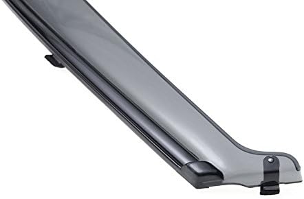 Miniatura 4 de WellVisors Viseras de ventana, deflectores de viento compatibles con Mazda 2011-2015 Mazda 2 Hatchback con protectores de lluvia negros 3-847MZ003