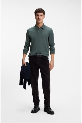 BOSS Men Pe_Interlock_Long 10265826 01 Open Green 377 6XL – Ansicht 2
