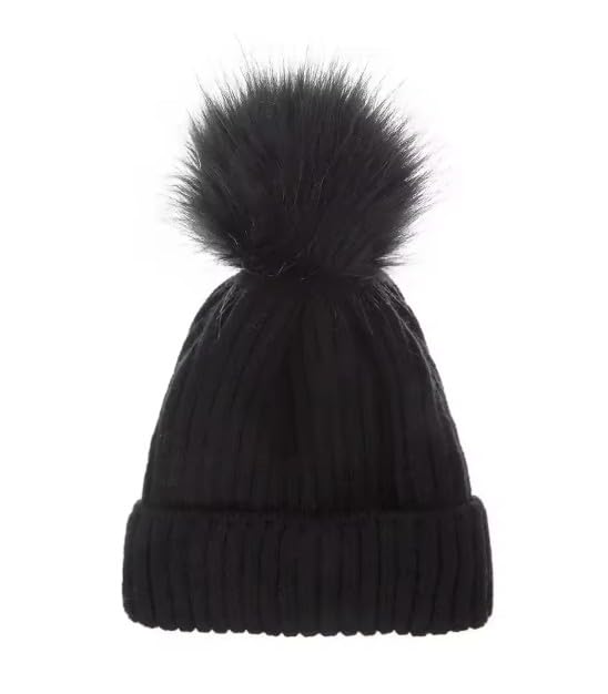 touca gorro pompom feminino forrado e quentinho (BR, Alfa, ?nico, preto)