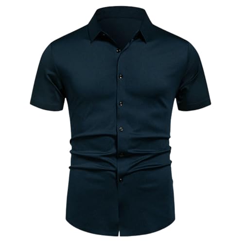 Chemise boutonnée homme manches courtes pour éviter les hauts informes